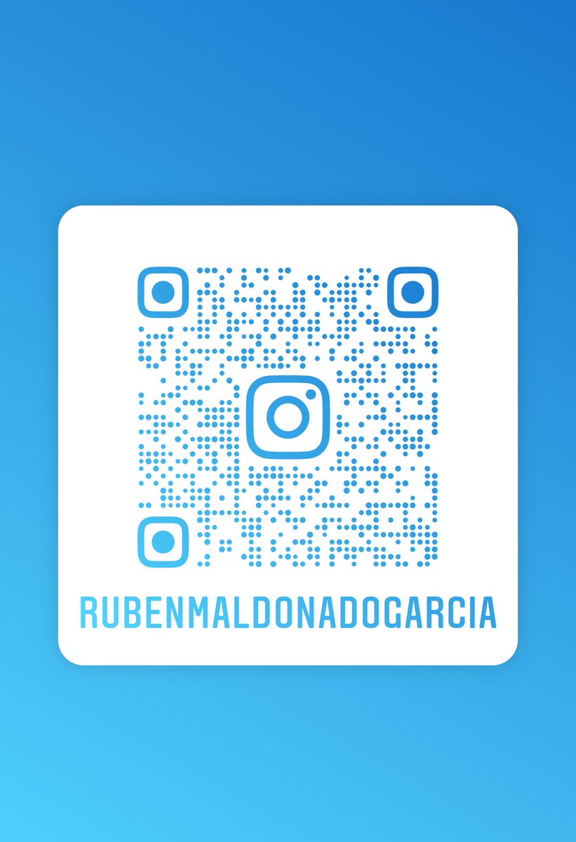 ¡Sígueme en Instagram! Nombre de usuario: rubenmaldonadogarcia
instagram.com/rubenmaldonado…