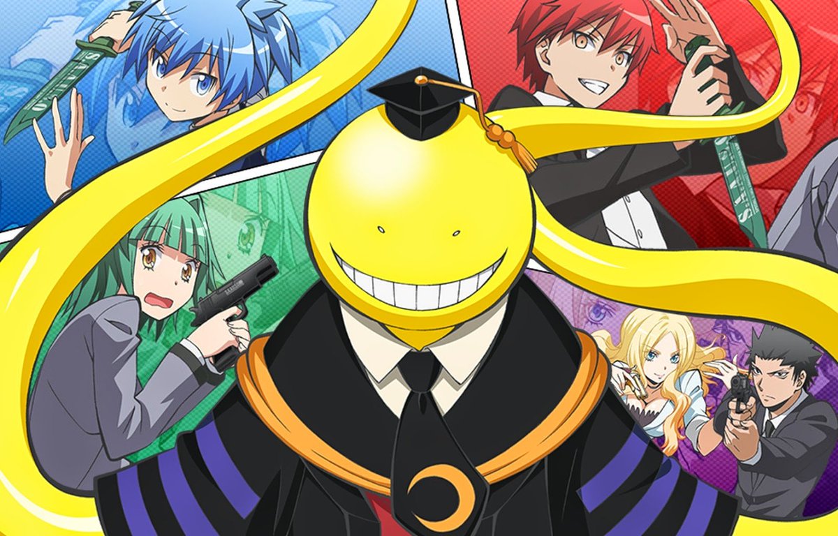 28. Assassination Classroom9/10First Anime to make me cry, and havent cried so much at an anime since, absolutely love Koro Sensei, how hes this monster but he still deeply cares for his kids and his backstory makes you really feel sorry for him even tho hes the bad guy 1/2