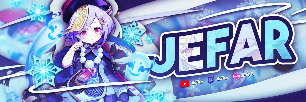 First header of 2021 - #GenshinImpact Qiqi for <a href="/_Jefar/">Jefar</a> 

I'm really proud of this and I'm looking forward to improving more throughout the year! 💜💙