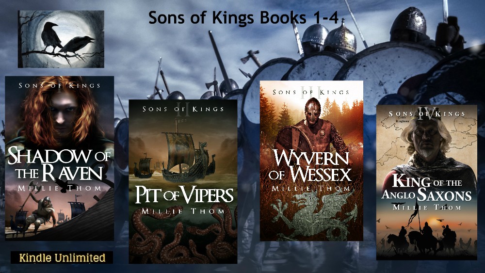 Sons of Kings Series: Books 1-4 author.to/MillieThomAmaz… ~Everything historical fiction fans could hope for~ #histfic #Vikings #AngloSaxon #adventure