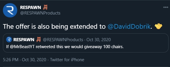 Could we connect with a superstar for an organic social interaction? Thanks to  @whoisaddison for the shoutout, time to giveaway a bunch of chairs. 