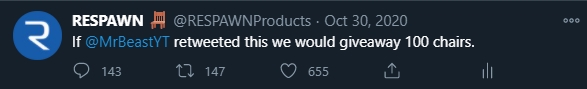 Could we connect with a superstar for an organic social interaction? Thanks to  @whoisaddison for the shoutout, time to giveaway a bunch of chairs. 
