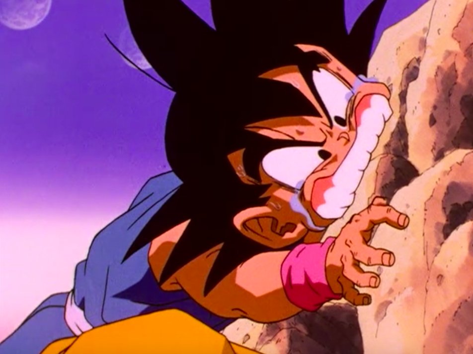 Goku bit that rockGoku bites main villainsRock is now a main villain of Dragon Ball, debate me.