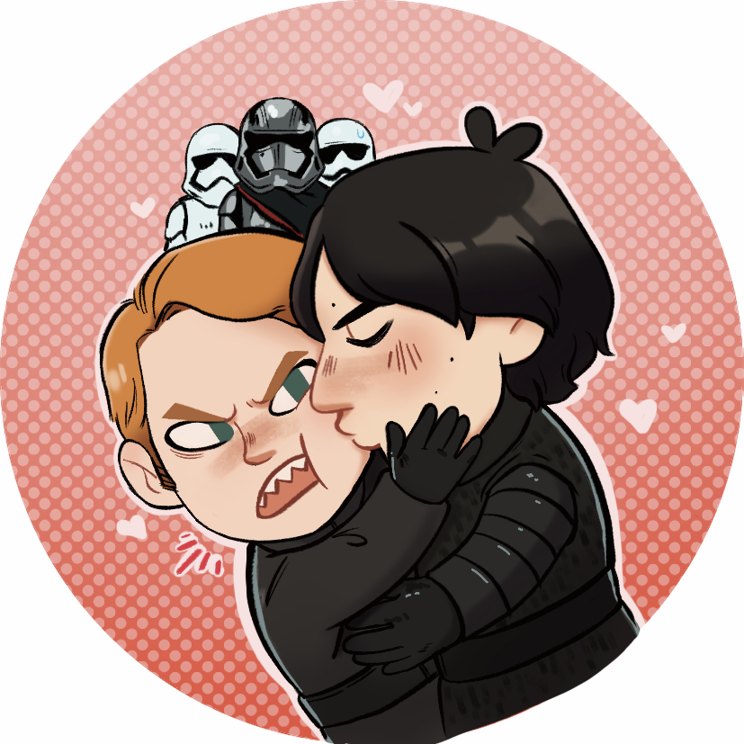 SaintLitchi's tweet photo. New Charm and Buttom for hopefully February.(Still don’t know if I should put “Long love the supreme leader”or “Careful Ren”to the charm)#kylux #starwars #FANART #KyloRen #GeneralHux #acrylic charm #button #merch https://t.co/LTcyKjqbvV