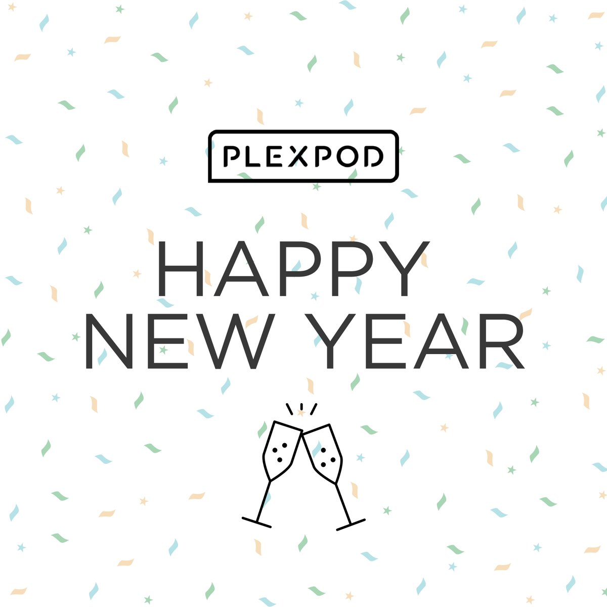 Plexpod's tweet photo. Happy New Year from Plexpod! 

#kc #kcmo #kansascity #kansascitymo #downtownkc #downtownkansascity #localkc #supportkc #workspace #coworking #cowork #HappyNewYear #NewYear #2021 #HappyNewYear2021 https://t.co/pRW1NgSEXb
