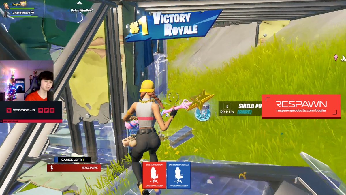 The biggest giveaway of all was when we partnered with Fortnite World Cup Winner,  @Bugha to give back to his community through two unique stream activations in which we gave away chairs for wins and eliminations in game.We were able to giveaway over 500 chairs together!