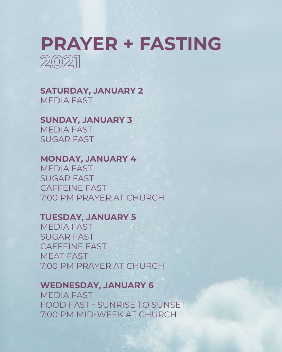AWCNorman's tweet photo. As we prepare ourselves for what God has in store for AWC we will be giving up social media this week during Prayer + Fasting 2021. You may want to screenshot this post to use as a guide over the next few days. https://t.co/M8LgE0JJMJ