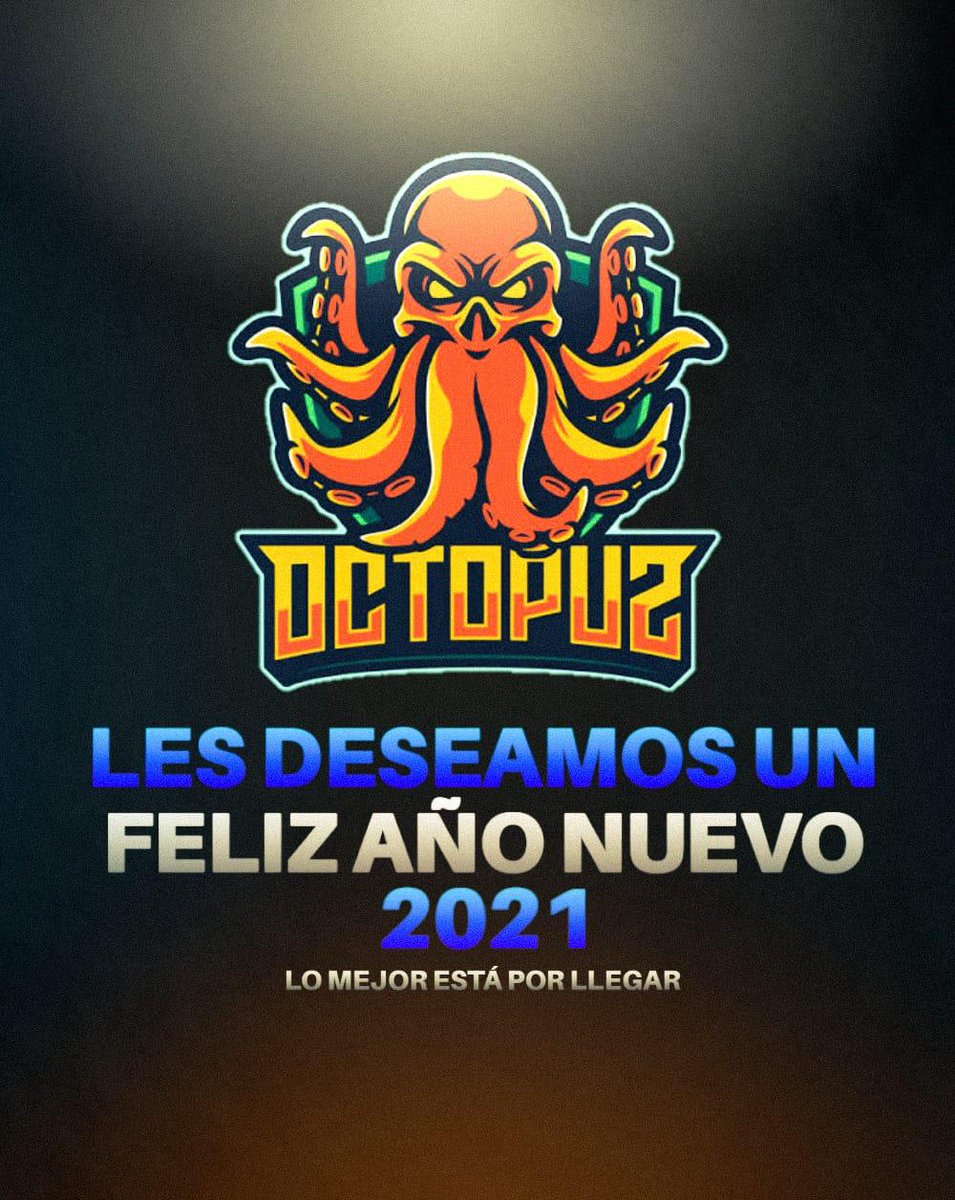 OctopusGaming0's tweet photo. En nombre de todo Octopus Gaming les deseamos un Feliz año nuevo. https://t.co/Cqk67O5B70