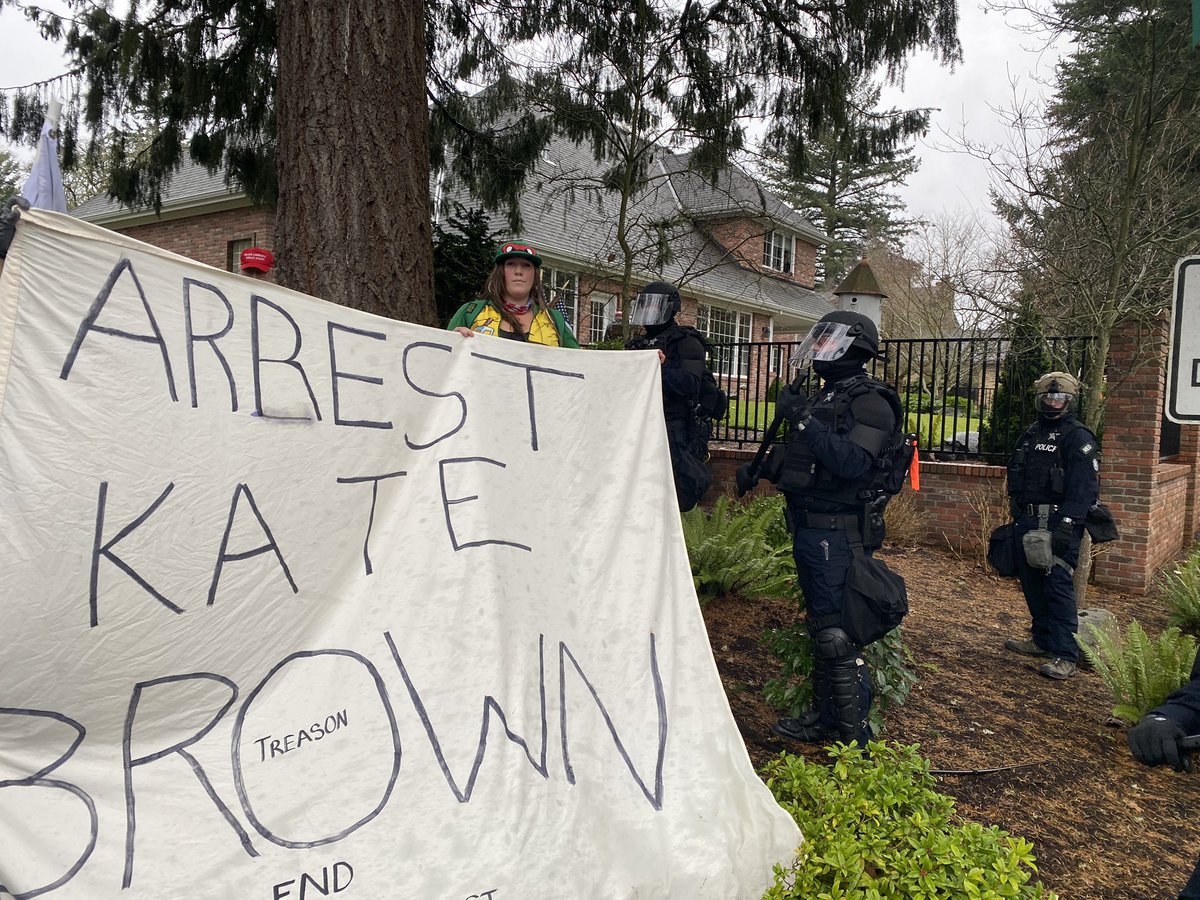 “Arrest Kate Brown”