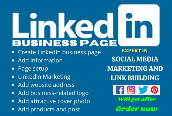 TaherAbdulla8's tweet photo. Check out my 5-star Gig on @Fiverr
Create #LinkedInpages for #business product #marketing
⭐⭐
https://t.co/JKATsUDjBN
#LinkedIn #linkedinmarketing #linkedinbusinesspage
#socialmediamarketing https://t.co/pevrHaWbSv