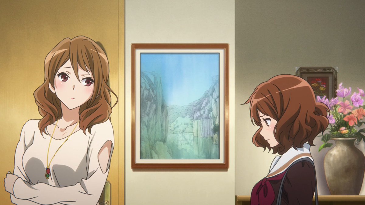 S1 EP03This episode plants seeds for several character relationships. The distance between Kumiko and Mamiko, the way Kaori and Haruka look up to Asuka, and how Kumiko starts to see a new world through Reina. All of these are set up to grow into something beautiful later on.