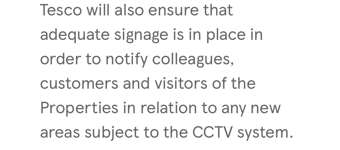 Because I was out buying a few bits today in my local Tesco and there was precisely Zero signage on these “trial” facial imaging cameras in the tills.And that’s not even in compliance with today’s updated policy.