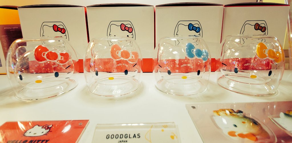ハローキティ」ダブルウォールグラス。渋谷MODIに全色再入荷いたしまし