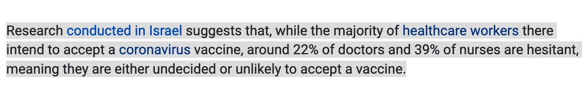Israel seems to be doing well with the roll-out, but: