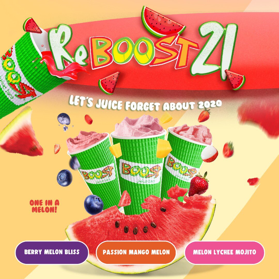 Boost Malaysia On Twitter Let S Juice Forget About 2020 And Reboost The Year 2021 With Our New Watermelon Drinks They Re Everything You Know Or Want To Know And Love Kick Start 2021