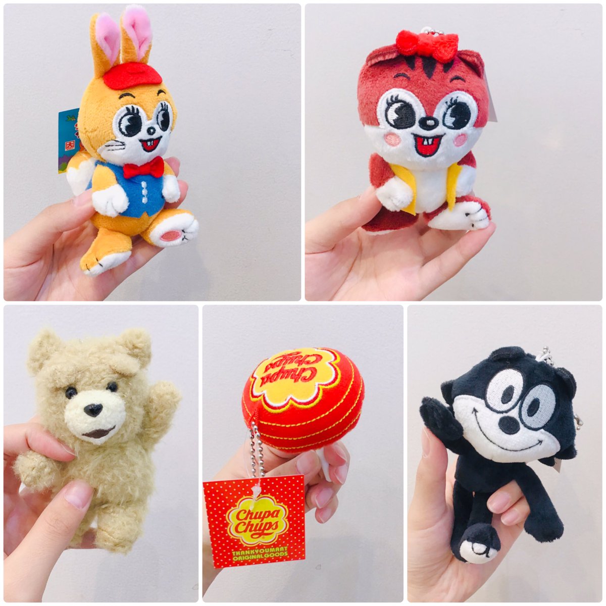 TikTok ぬいぐるみ・マスコット セット 大人気イラストレーター禺吾朗さんが描く「ンポコー」のぷちマスコット