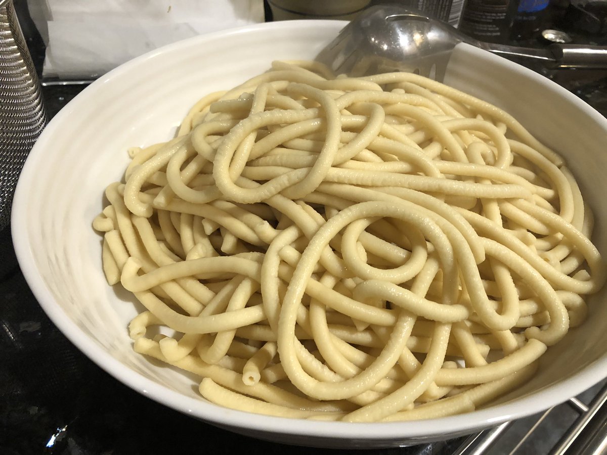 lancegable's tweet photo. Started off 2021 right with some homemade #buccatini. Take that Big Pasta! https://t.co/n1YEjJTCJP