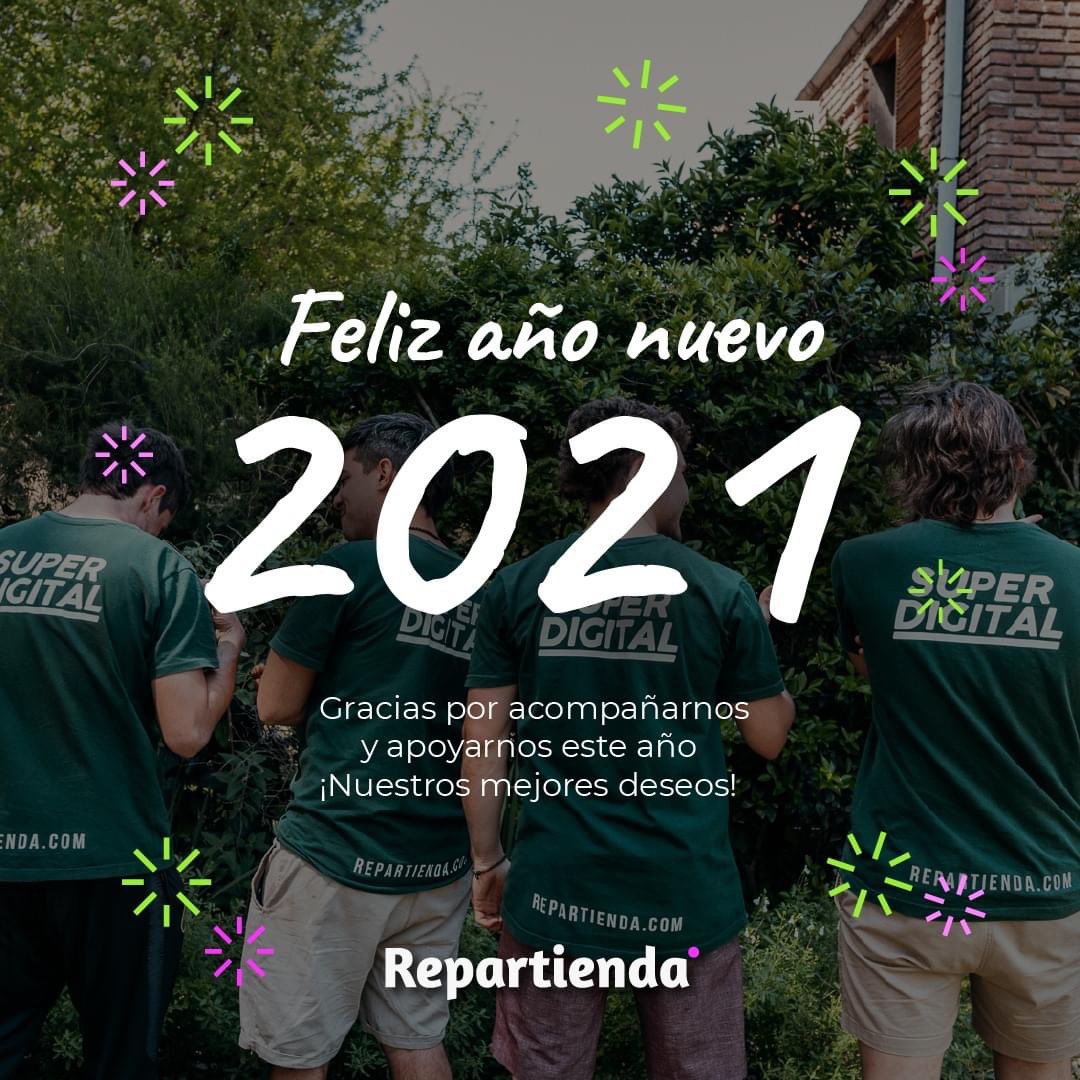 Repartienda's tweet photo. Este año además de repartir pedidos, nos enfocamos en repartir alegría y buena onda! 💪🏻✨

Queremos cerrar el año agradeciéndoles a todos ustedes que estuvieron apoyandonos y ayudandonos a crecer.

Que empiecen el año de la mejor manera posible! 💫

#Repartienda https://t.co/4mIZl7ya7E