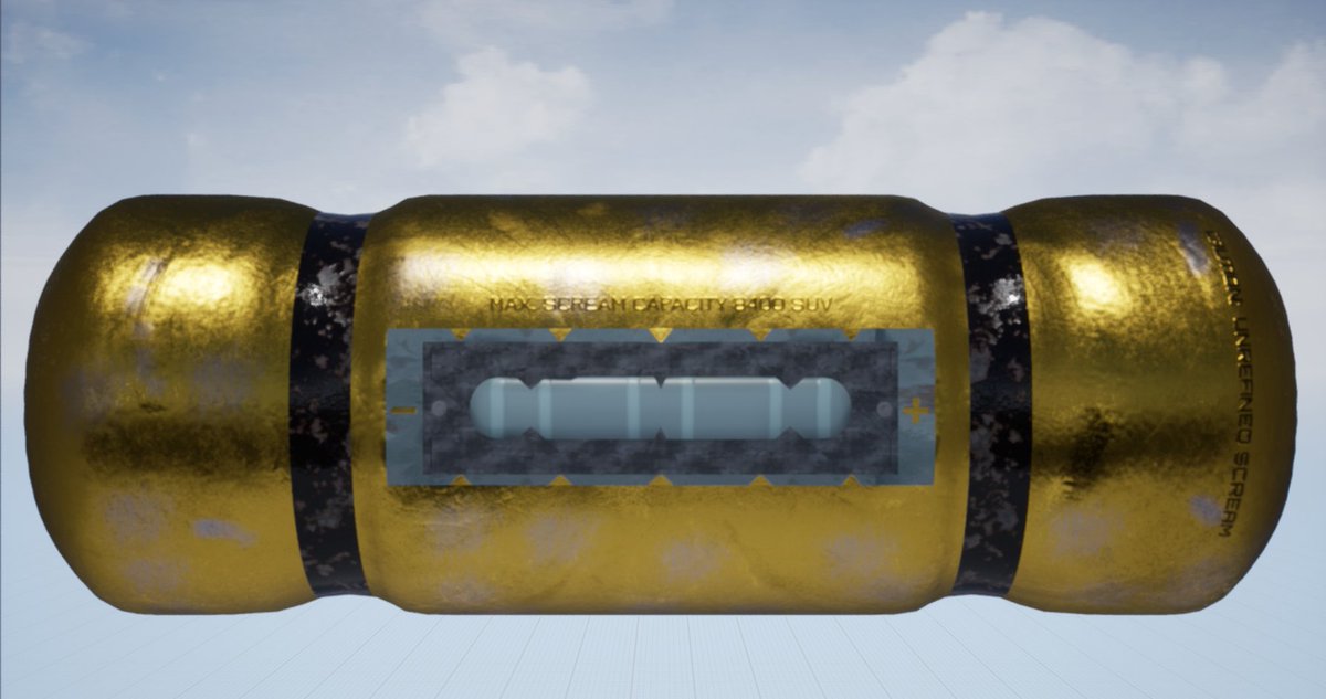 corbinr40's tweet photo. Can you guess what it is? 

Model made in Blender and first attempt using Substance Painter. Rendered in Unreal Engine 4. 
#b3d #MadeWithSubstance #UnrealEngine https://t.co/naQrtElWpT