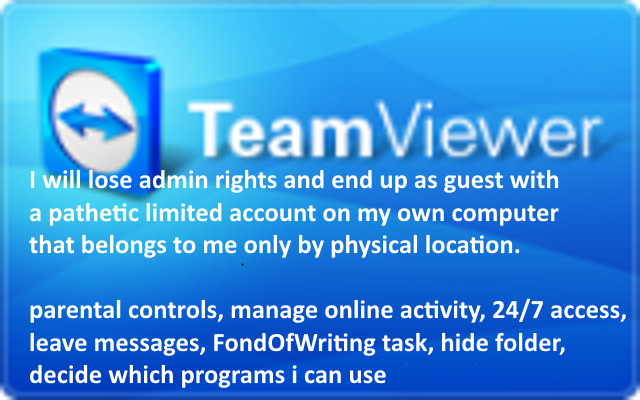 satinchendev's tweet photo. #teamviewer #lockdown #control #takeover #teamviewerlockdown
#teamviewertakeover #admintakeover #sissy #feminization #parentalcontrols https://t.co/ZI3LHagTCY