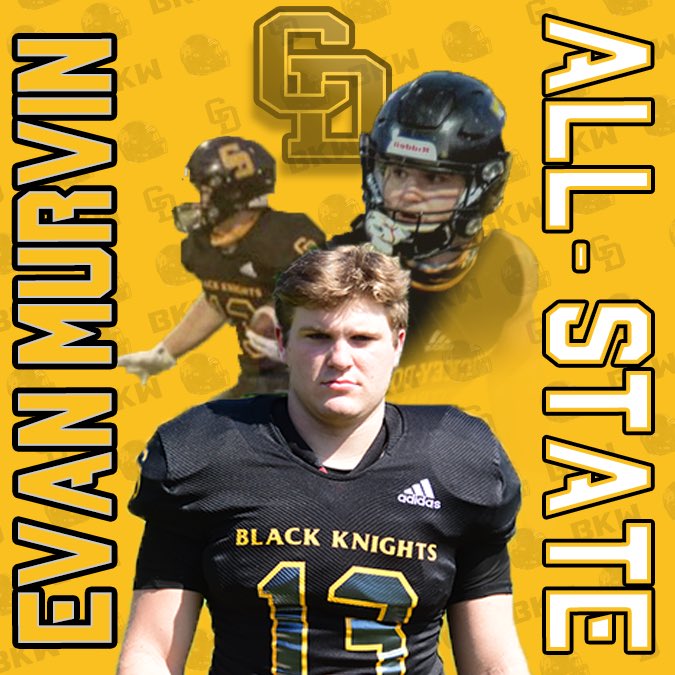 Congratulations to Senior RB Evan Murvin for being named to the 3A All-State team by the coaches of TN and <a href="/TFCAFootball/">TnFCA</a>! Evan is the fifth running back in school history to garner All-State honors! #BKW