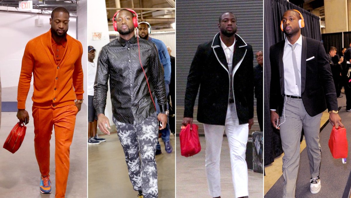 07/D-Wade.He was off to the races early, often known for taking tailored, sartorial fits to the next level. It was about fit, yes, but he also experimented with florals and funky patterns too. GQ featured him often online, in mag, and at events.