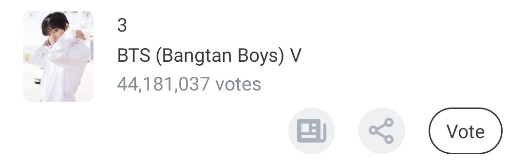 Mait54143141's tweet photo. Armys voten es en fanplus
#bts #taeperfect #sugaperfect β€οΈπβ€οΈ https://t.co/G3cS57si6W