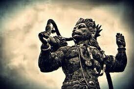 Once when Hanuman was praying to Sri Ram, Shani Dev came to him and asked Hanuman to fight with him. Hanuman Ji tied Shani in his tail and tightened the coil. He, then, moved his tail in all directions. Shani Dev started bleeding and was in immense pain.  @SriRamya21