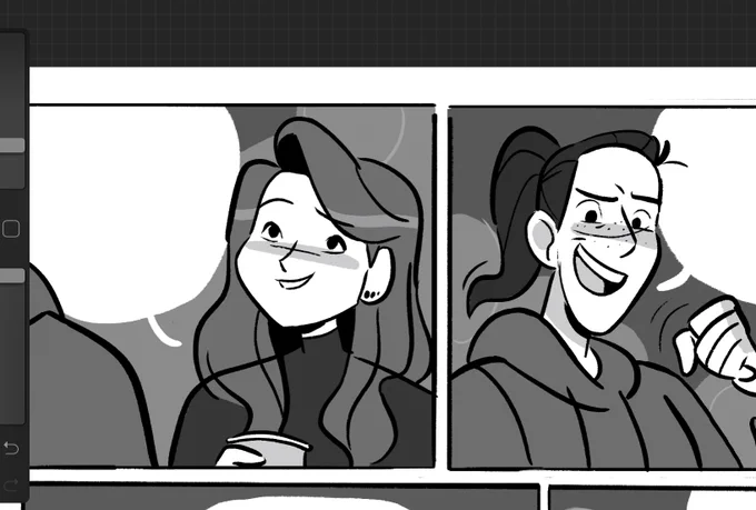 kicking off the new year binging grey's and making comic progress ? 