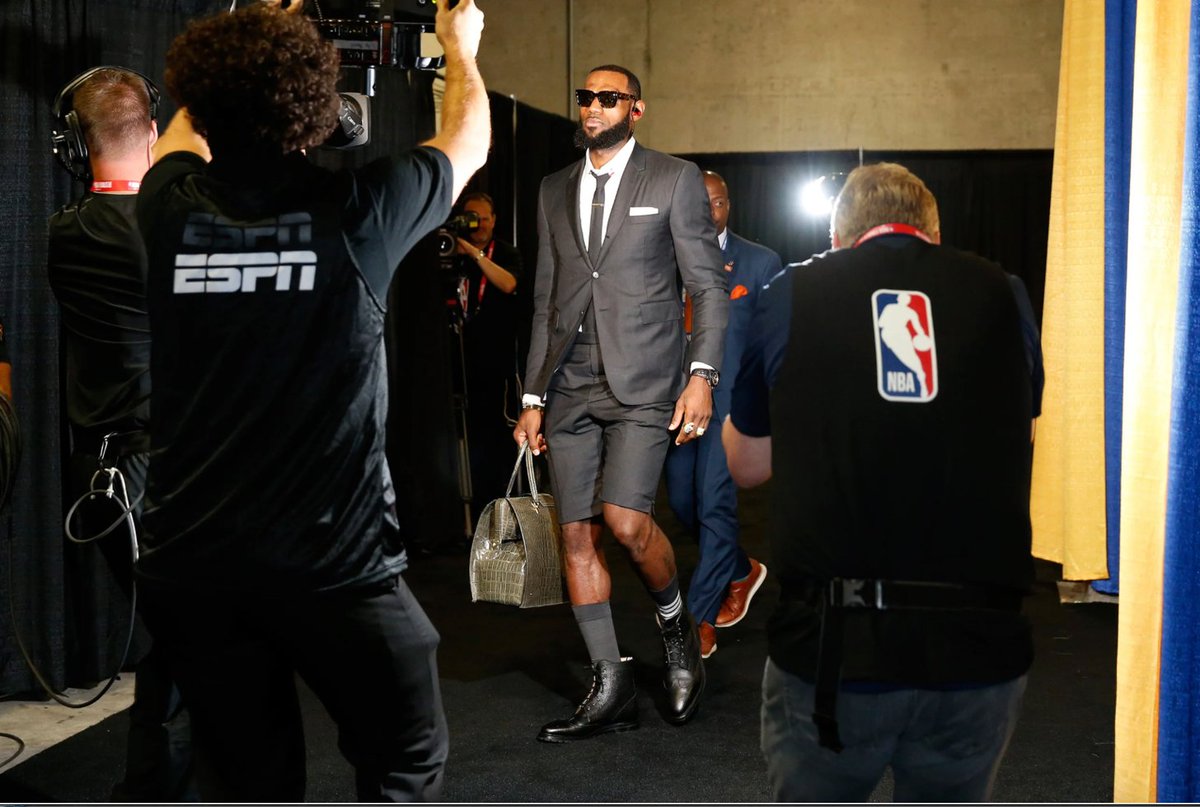 11/Even today, designers are forging tight partnerships with teams and players.In 2018, luxury brand Thom Browne suited up the entire Cavs squad during the 2018 NBA Playoffs.Iconic.