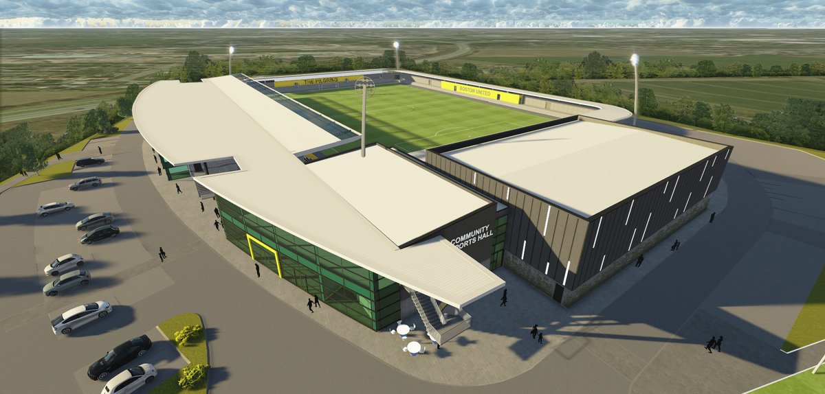 FootyStadion's tweet photo. Boston United in England are in the process of moving from Jakeman's Stadium to a new Boston United Community Stadium. Founded in 1933, Boston United have spent most of its existence outside of the Football League, though they did spend a few years in League Two in early 00s https://t.co/0AEDIsiLDL