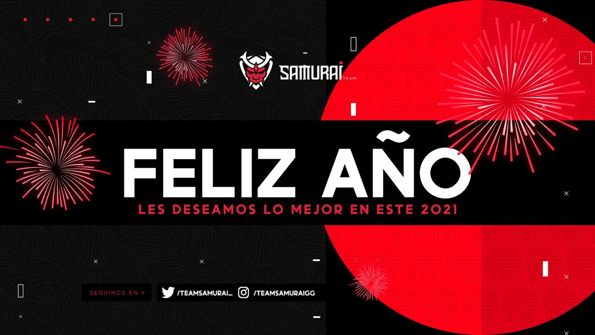 ¡FELIZ AÑO NUEVO!

De parte de toda la familia Samurái ¡Les deseamos lo mejor para este 2021! 

#FelicesFiestas