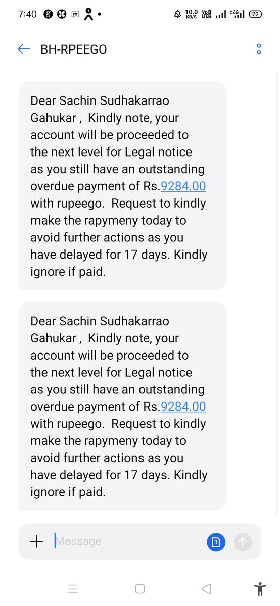 SachinGahukar5's tweet photo. #HopeLoan #RupeeGo #LenNow @RBI #OperationHaftaVasooli @JAIJANSHAKTI @SaveThemIndia https://t.co/0Bpixyls0A