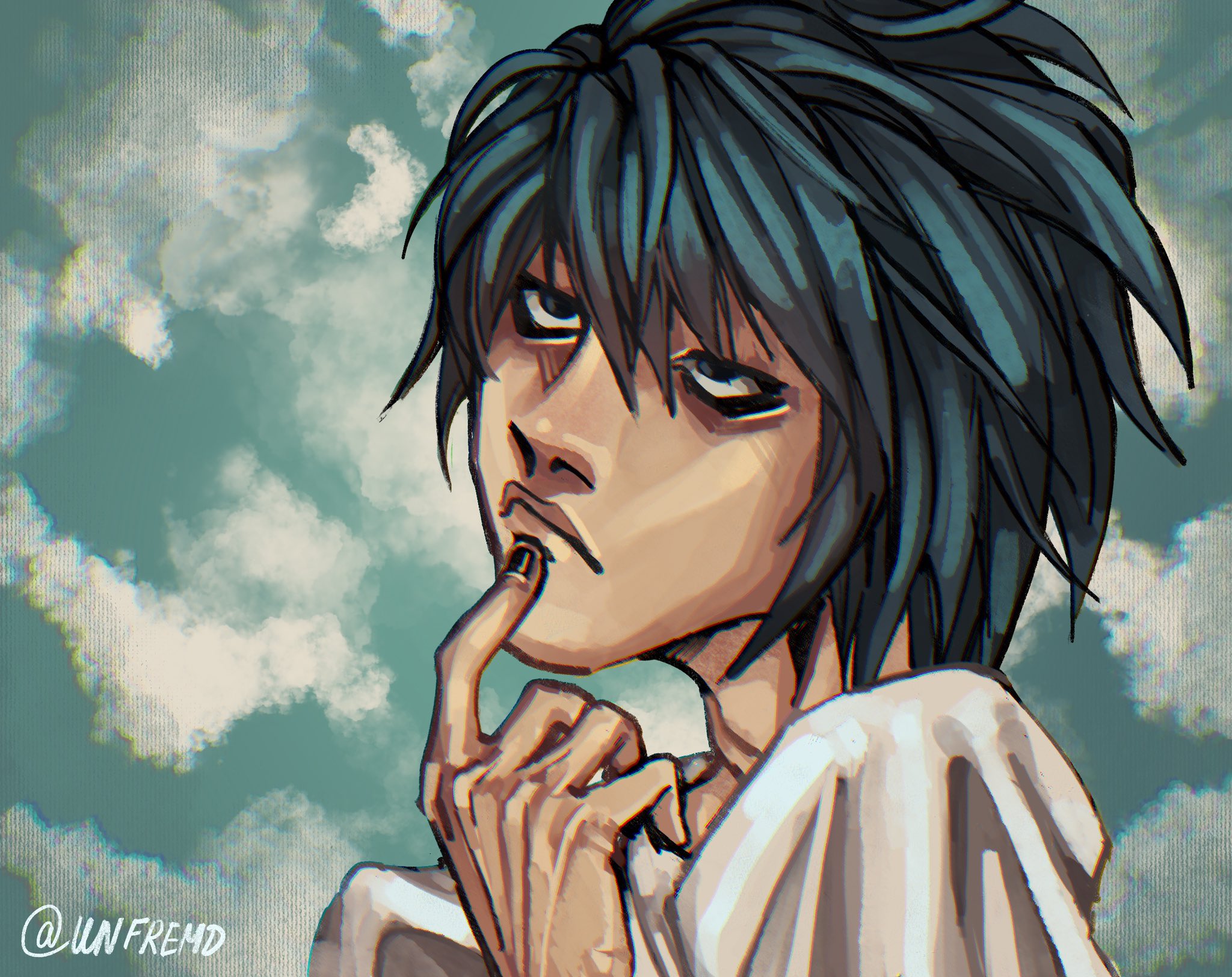 lawlietryuzakijustice  Death note, Death note l, Death note fanart