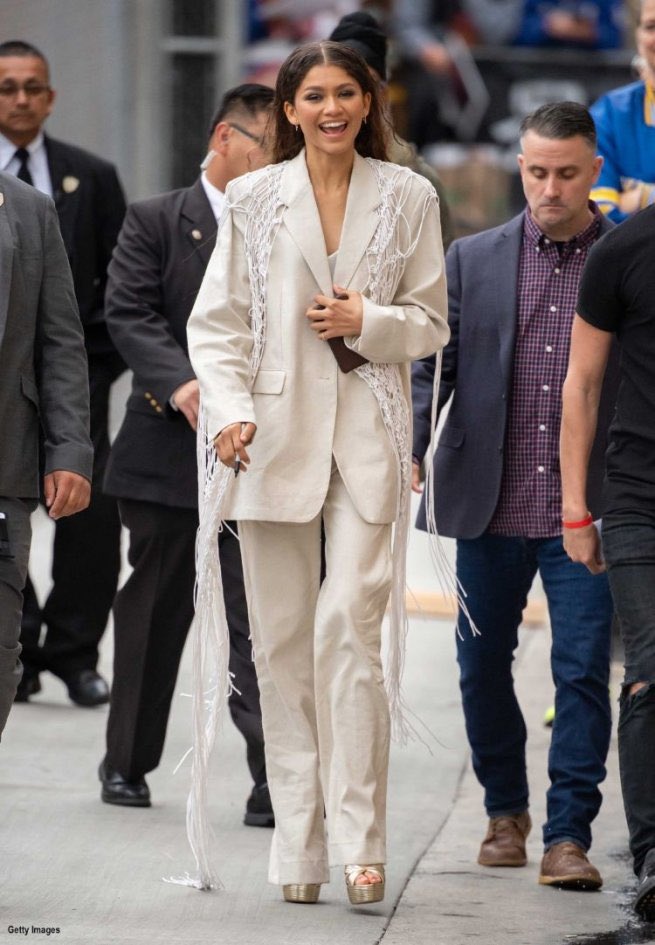 zendaya in suits; a necessary thread