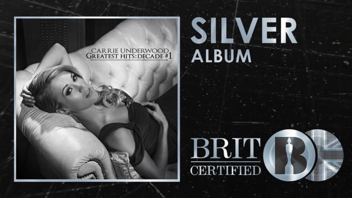 yangmingvision's tweet photo. "Greatest Hits Decade #1" album is now certified Silver in UK 🎉congratulations @carrieunderwood ！ https://t.co/NqbQGPGJTR