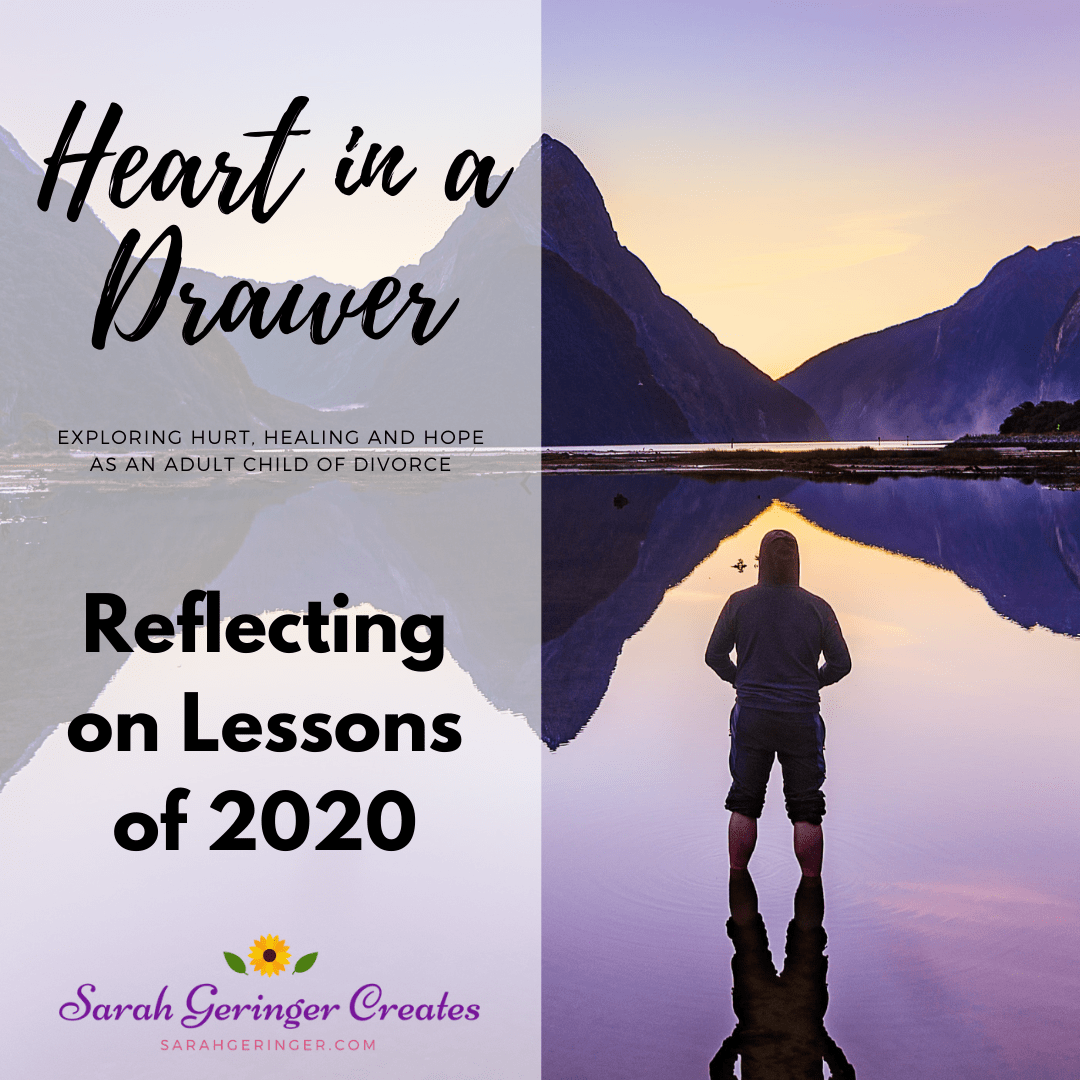SarahLynneCR's tweet photo. Have you started reflecting on lessons of 2020?
We’ll reflect on the lessons we learned this year in Episode 15 of Heart in a Drawer, the podcast for adult children of divorce.
Listen here: https://t.co/eElEbRoGZT via @SarahGeringer #podcast #Reflections2020 #Hope https://t.co/sHvQzzLa2n