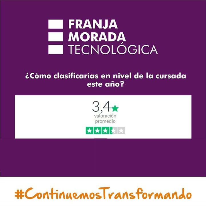 FranjaMoradaUTN's tweet photo. ENCUESTA SOBRE LA CURSADA VIRTUAL 📝
Gracias a todos los que participaron de nuestra encuesta y nos dejaron su opinión
#ContinuemosTransformando
#FranjaMoradaTecnológica https://t.co/O46F7NCLrg
