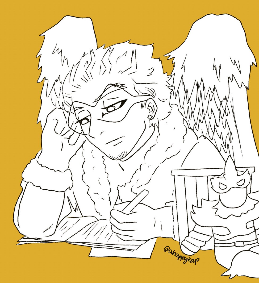 rottnsomethings's tweet photo. !!🛑BNHA MANGA SPOILERS IN CAPTION🛑!!
#HoEnWeek Day 05 ✨ 
I love the fact that Enji could tell with just one look that something was up with Hawks when he gave him the book in 245. I like to imagine that Hawks was very excited to be able to help Enji with his coded message 🥺❤️ https://t.co/Ylil5bl8Fj