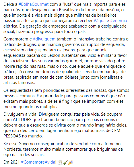 SuelyAzevedo9's tweet photo. A VERDADEIRA DIFERENÇA ENTRE AS PAUTAS DE DIREITA E ESQUERDA!
#ComemoreAvida! https://t.co/rvwgGr8AbC