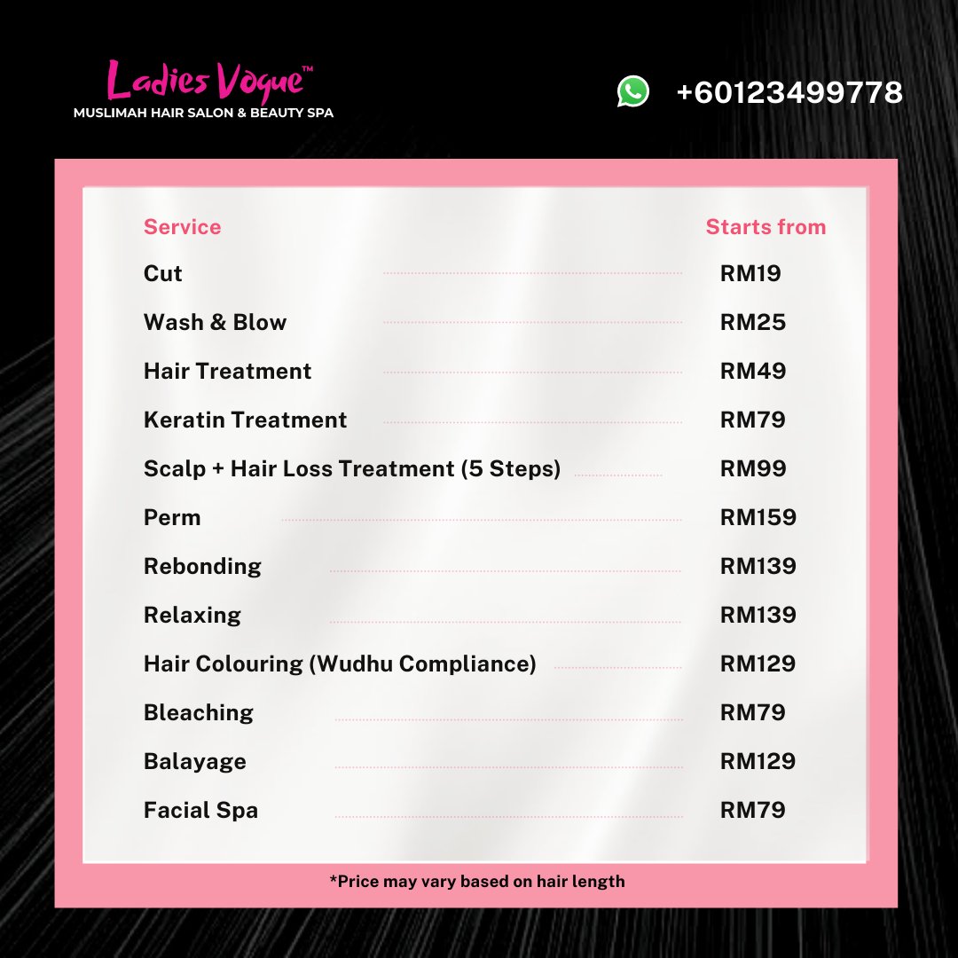 Muslimah Hair Salon Cyberjaya On Twitter Hi Warga Putrajaya Dapatkan 10 Diskaun For Our Hair Services Untuk Setiap Pembelian Shampoo Twt Putrajayawp Https T Co 0tqct4jhhc Twitter