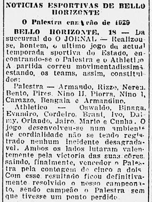 PodcastMarias's tweet photo. Esse é um episódio especial e rapidinho porque não podíamos passar em branco nessa data do #CruzeiroCentenario 

E pesquisamos bem até achar no arquivo da Biblioteca Nacional esse artigo que fala da final do Mineiro de 1929 do @Cruzeiro x @Atletico que o Palestra venceu 💙 https://t.co/rHjM6FZmKz