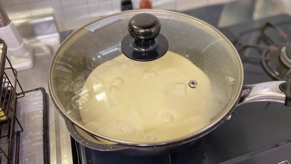 あまったお餅はこう食べろ！極厚もちふわパンケーキの作り方！