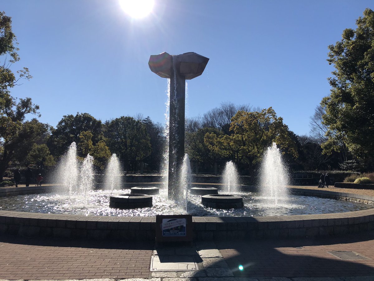 Choco 朝早くから府中の森公園で遊んできた 凧上げとか人生初 ごくせんロケ地でもある噴水前広場