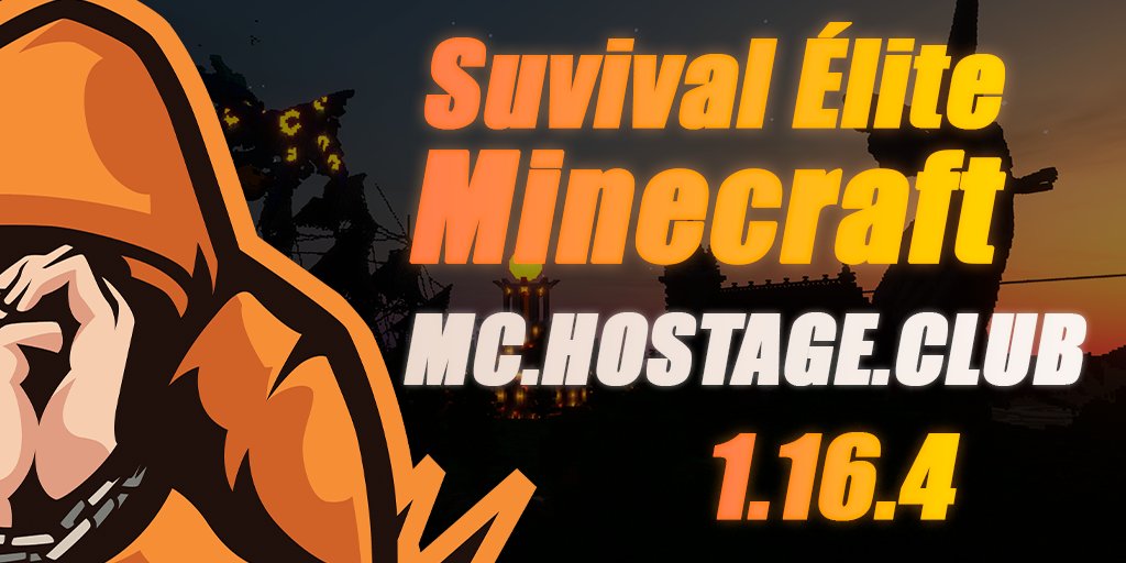 HostageClub's tweet photo. Servidor de #Minecraft ⛏️

- Survival Élite 1.16.4
          · Dragones
          · Élite Mobs
          · Protecciones de cofres y casas
          · Tiendas
          · Mercado de usuarios con Parcelas 
          · Casino, Ajedrez, Jobs, Sistema PVP

IP: https://t.co/nrqZInRTKy https://t.co/F4VjNK9oyB