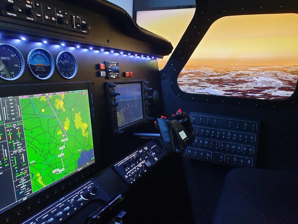 FSimulators's tweet image. Another completed installation. Citation Mustang with the smallest footprint. Achieved by using 4TVs for visual
