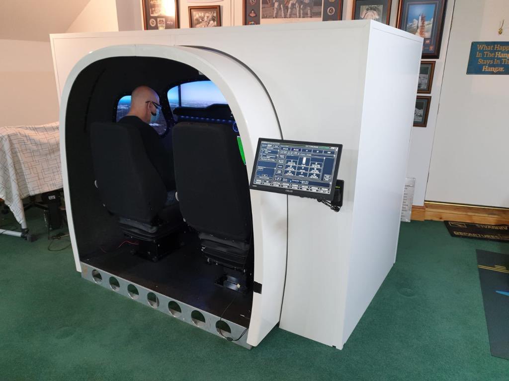 FSimulators's tweet image. Another completed installation. Citation Mustang with the smallest footprint. Achieved by using 4TVs for visual