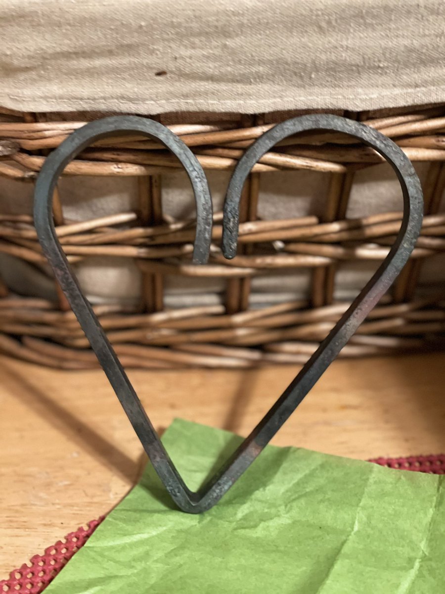 Christmas gift from a young Braille student. An iron heart made in a blacksmithing class. ❤️ <a href="/AERBVI/">AER</a> <a href="/AFB1921/">American Foundation for the Blind</a>