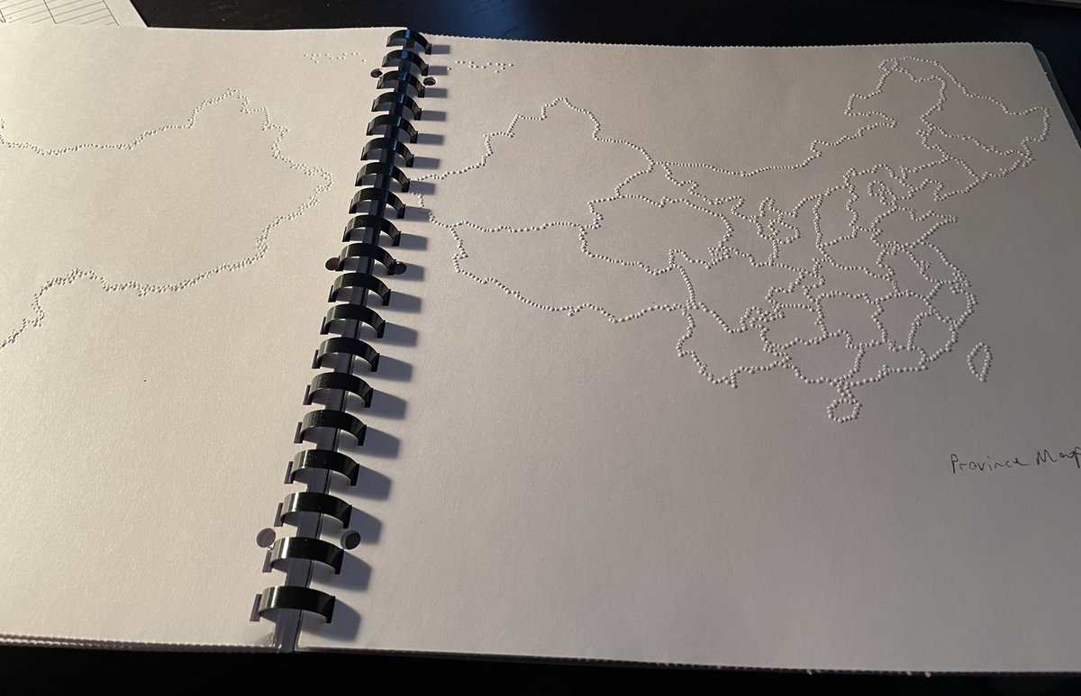 Tactile Graphics production for a young Braille student...