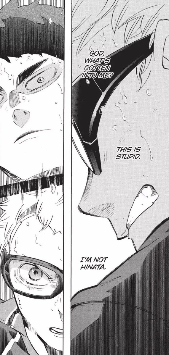 After coming back Tsukki continues to show tenacity against Ushiwaka and even tries new things that he’s never done before in order to throw Shiratorizawa off, a level of effort we’ve never seen him show before